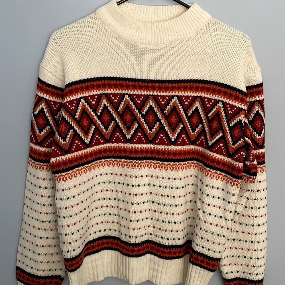 Vintage Snowdrift Acrylic Medium Sweater